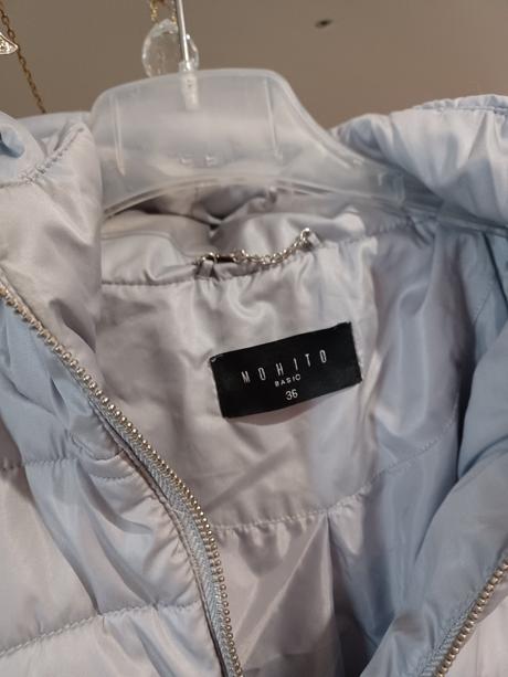 Šedá prošívaná bunda mohito basic s/158-164, mohito,s