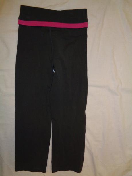 Luxusní šedorůžové elastické tepláky-vysoký pas, 128