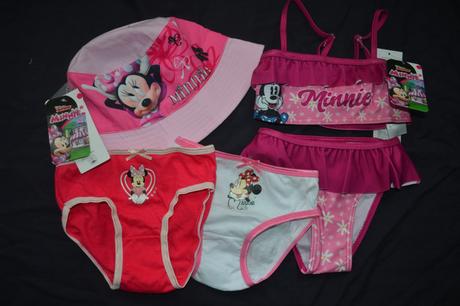 Set v.98,plavky,klobouk,2xkalhotky, disney,98