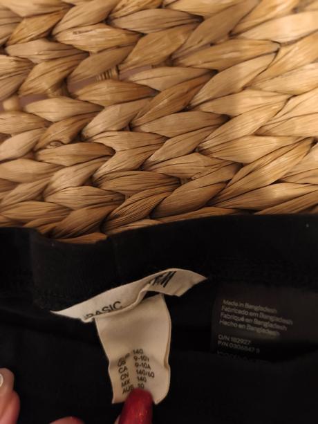 Černé legíny h&m 140, h&m,140