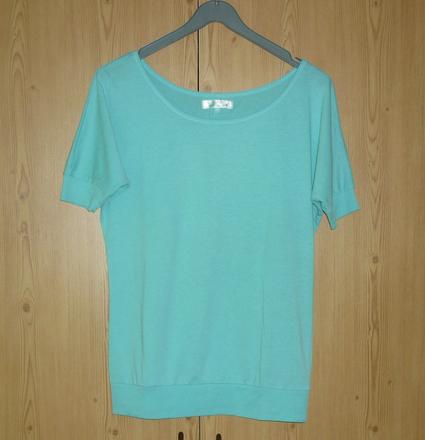 Tyrkysové dámské tričko bershka, bershka,m