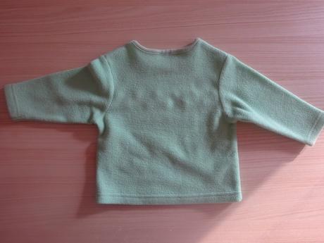 Fleesová mikina s kytičkami, vel. 74, 74