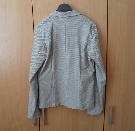 Černé bílé sako sáčko, s