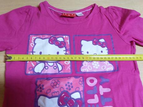 Tričko s dl. růžové hello kitty, 122
