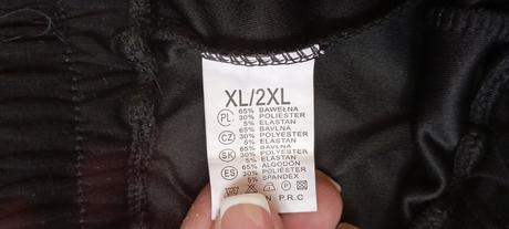 Tepláky černé vel."xl/xxl", xl