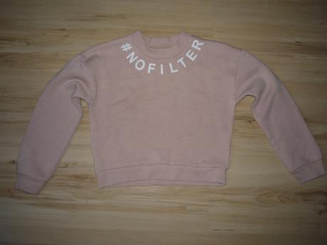 Krátká starorůžová mikina, young dimension,122