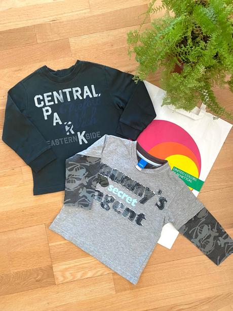 Benetton, adams 2x tričko 1,5-2r, benetton,92