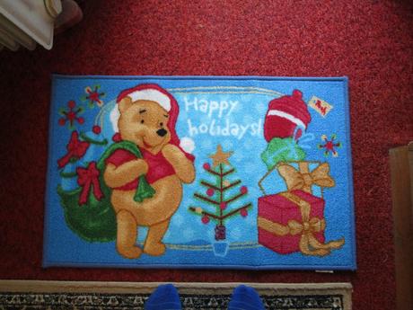 Pěkný vánoční kobereček s medvídkem pú, 