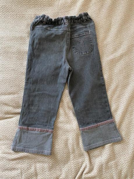 Dívčí rifle/jeansy/kalhoty tříčtvrťáky vel. 8-9let, ladybird,134