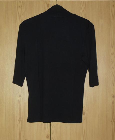 Černé tričko se stojáčkem takko fashion, takko,s