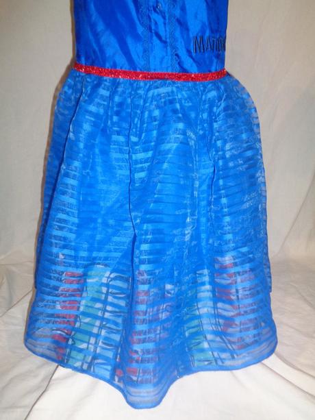 Karneval - modré šaty matylda - 7 - 8 let,