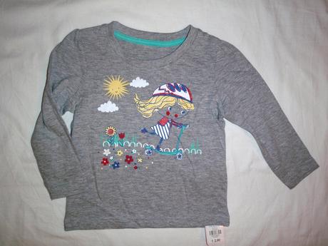 Pěkné šedé tričko s holčičkou, young dimension,92