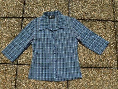 Modrá kostkovaná košile orsay, orsay,s