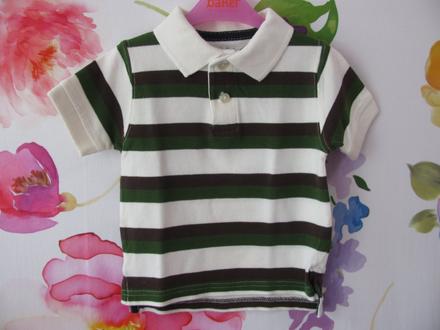 Dětské pruhované polo triko s límečkem, children's place,86