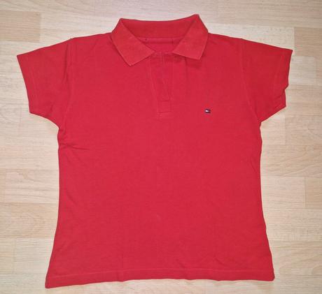Tričko polo červené tommy hilfiger, m