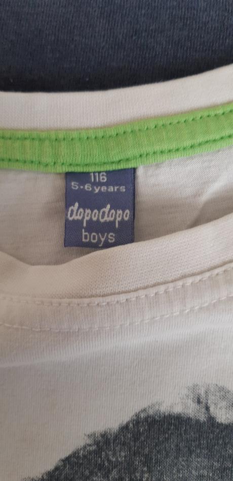 4 x tričko s krátkým rukávem vel. 116, dopodopo,116