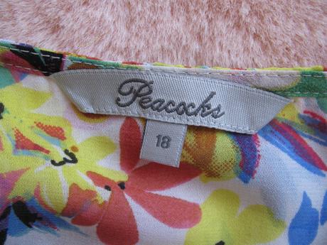 Letní dámská květovaná halenka, peanuts,46