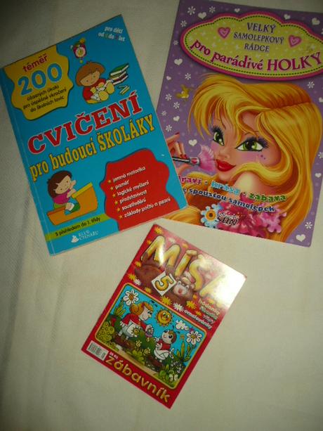 Cvičení a úkoly pro školáky předškoláky 3ks velké, 