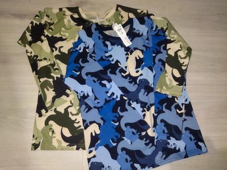2x tričko s dinosaury 128 lindex, lindex,128