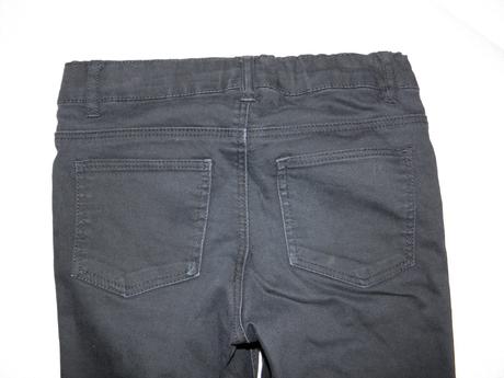 Černé dívčí slim rifle / džíny zn. h&m vel.134, h&m,134