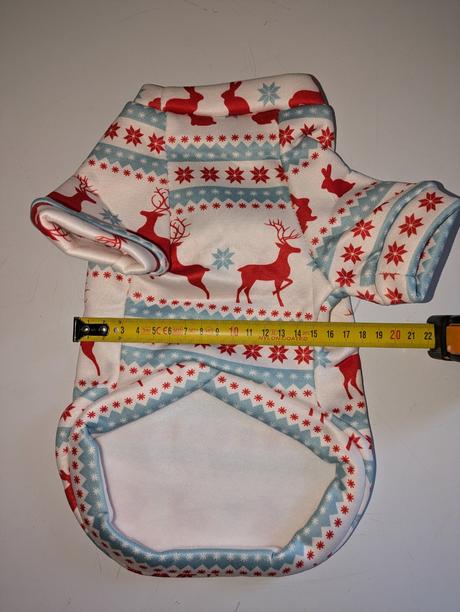 Vánoční mikina pro pejsky i kočičky vel. m, 