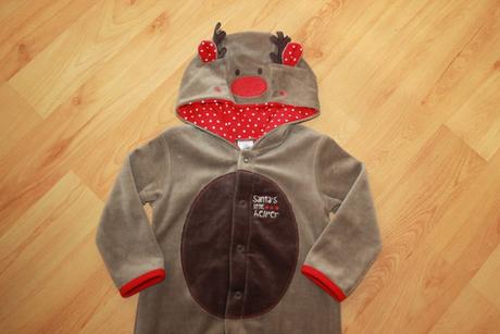 Vánoční kostým "sobík, sob" vel. 12-18 měs.,