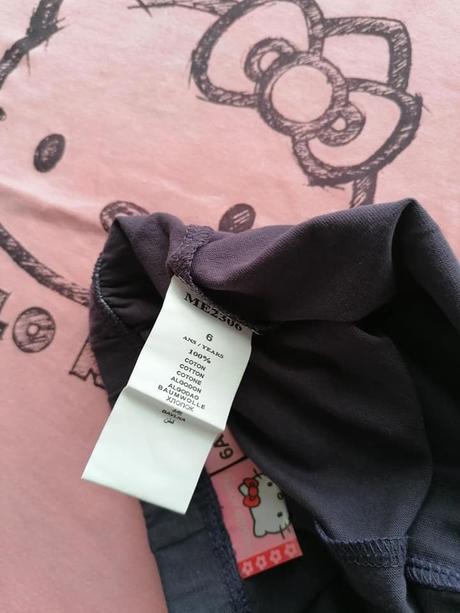 Bavlněné letní pyžamo s hello kitty vel. 110-116, sanrio,110