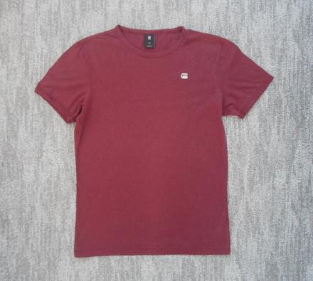 Vínové červené tričko triko krátký rukáv, 152