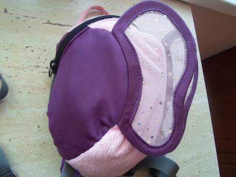 Littlelife růžový fialový dětský vodící batoh batů,