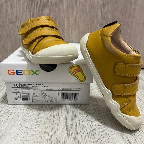 Geox steppieup ochreyellow/ navy barefoot dětské b, geox,24