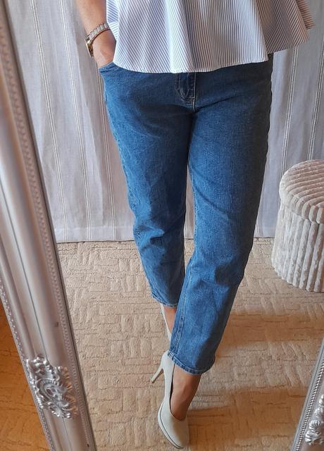 Cider mom fit džíny s vysokým pasem, l