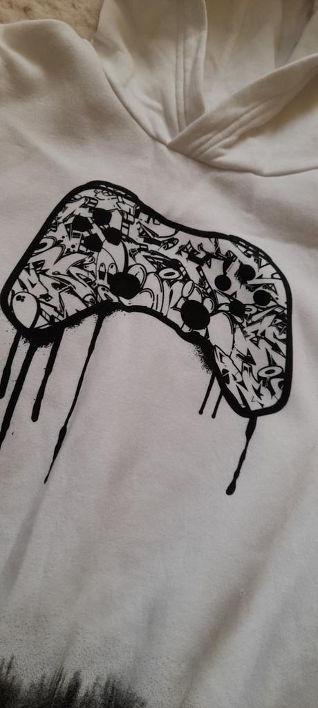 Juniorská mikina s potiskem playstation, h&m,158