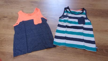 Dvě tílka zn. f&f, vel. 104/110, f&f,104