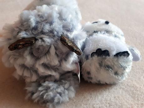 Ty owlette, dvě plyšové sovy, sovičky, 17cm a 10cm,