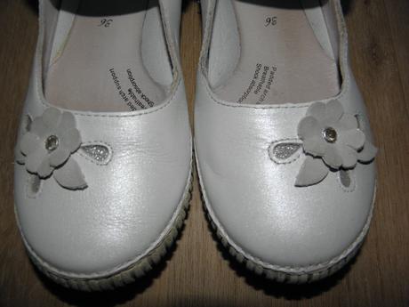 Dívčí bílé baleríny zn. d.d.step vel.36, d.d.step,36