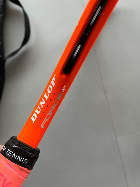 Tenisová raketa dunlop force  21 oranžová s obalem, dunlop