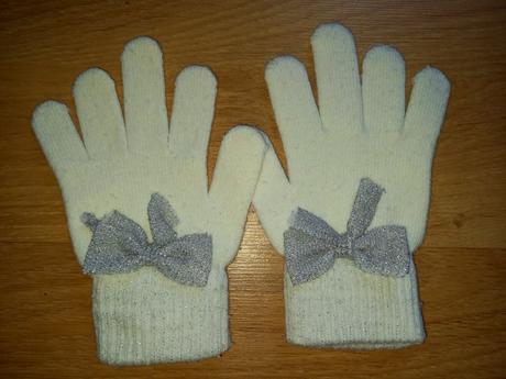 Rukavice s mašlí 8-12 let, c&a,128