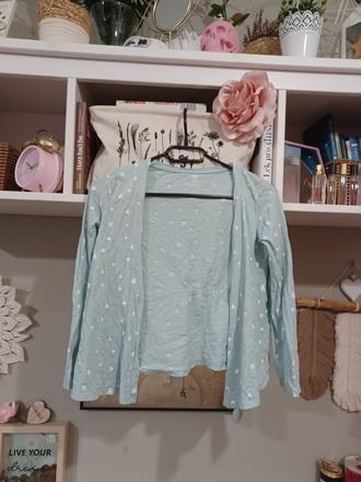 Srdíčkový kardigan h&m 122/128, h&m,128