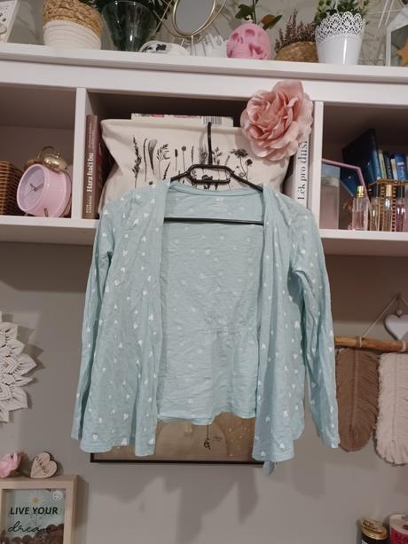 Srdíčkový kardigan h&m 122/128, h&m,128