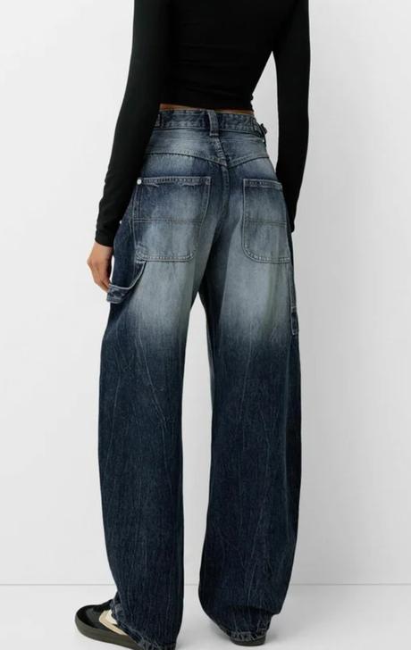 Krásné baggy rifle značky bershka, bershka,xs