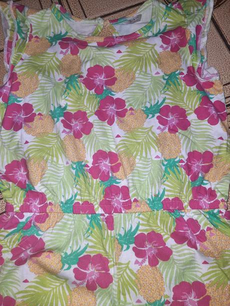 Letní overal ananas, květy vel. 98 - 104, 98