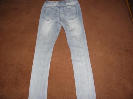 Riflové / džínové legíny / tregíny zn. h&m vel.128, h&m,128