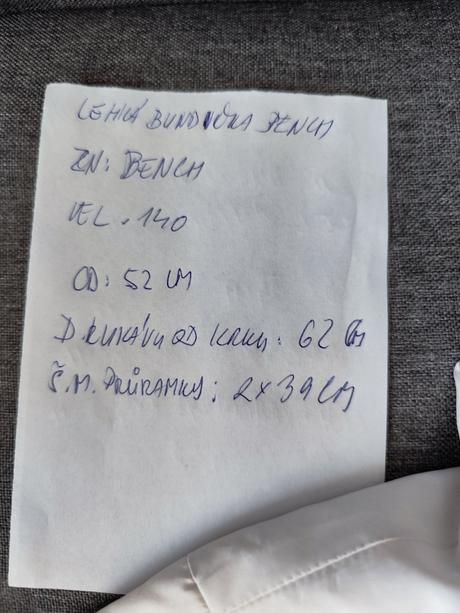 Lehká bundička bench,vel.140, bench,140