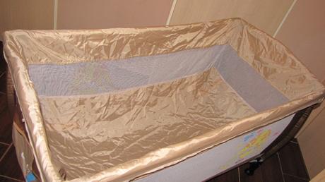 Cestovní postýlka caretero medio - hnědá, 65,120