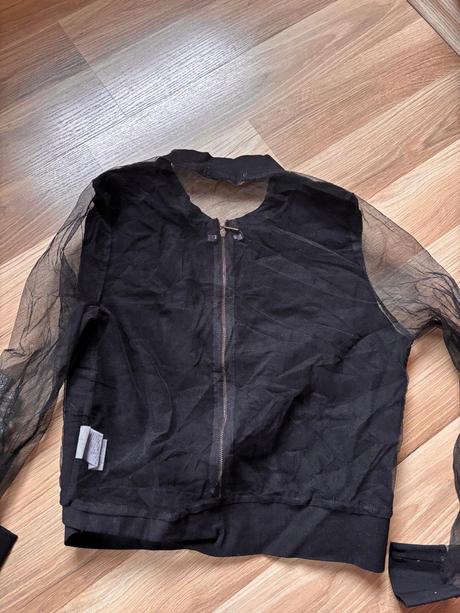 Dívčí zdobená bunda/mikina, 128