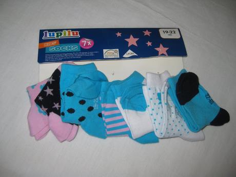 Nenošené bavlněné ponožky vel. 19 -22, lupilu,19