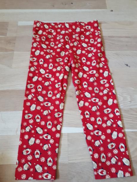 Legíny s tučňáky vel. 92, nutmeg,92