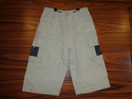 Luxusní béžové kraťasy - safari styl, 140