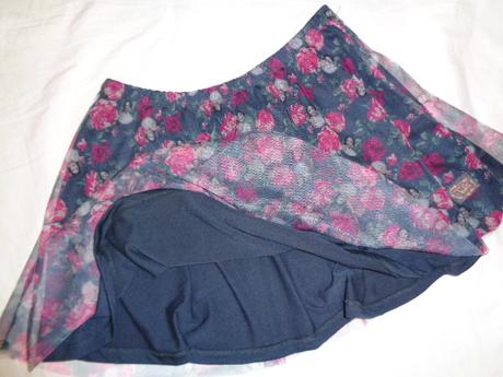 Luxusní růžičková tylová sukně, c&a,146