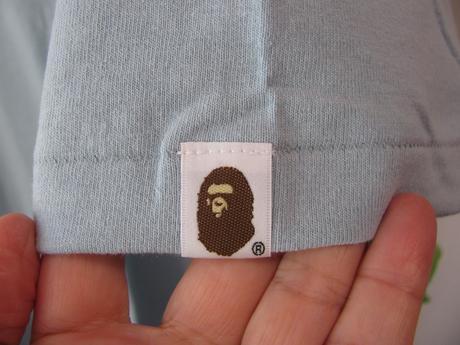 Pánské modré bavlněné tričko a bathing ape, xxxl